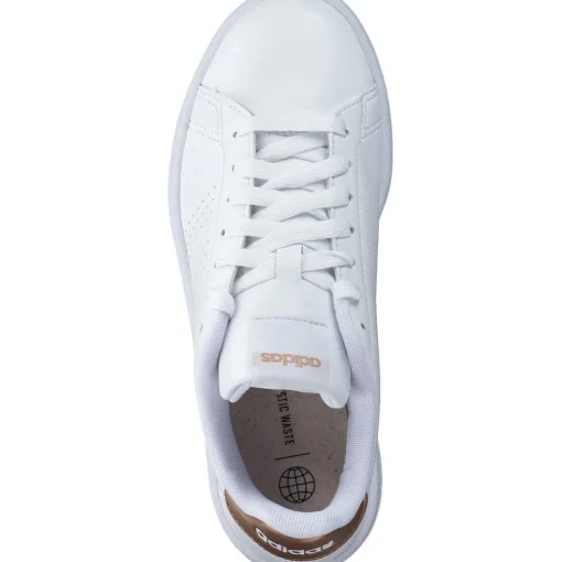 Adidas Core Advantage W, Sneakers Low, Damen, Weiß (Weiß/Beige)