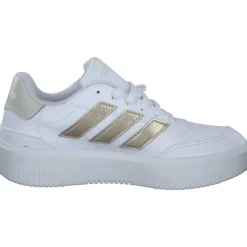 Adidas Courtblock Bold, Schnürschuhe, Damen, FTWWHT/CYBEMT/ORBGRY