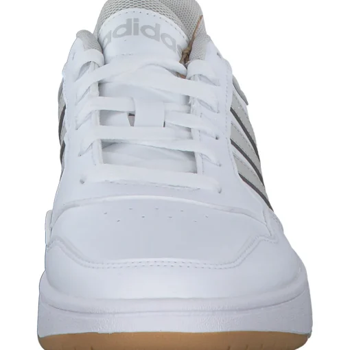 Adidas Hoops 3.0 W, Sneakers Low, Damen, white/crystal white/gum