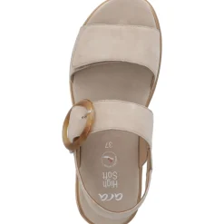Ara Bilbao 33505, Keilsandaletten, Damen, Beige