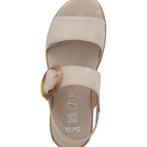 Ara Bilbao 33505, Keilsandaletten, Damen, Beige