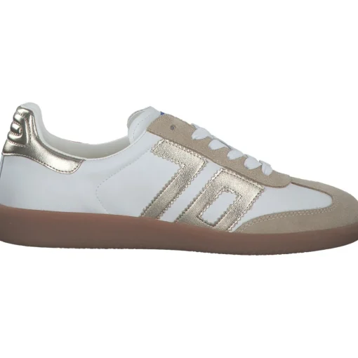Back 70 Cloud 2505, Schnürschuhe, Damen, white/metallic gold