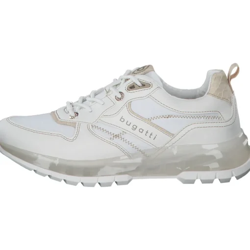 Bugatti A7D01, Sneakers Low, Damen, Weiss-Gold