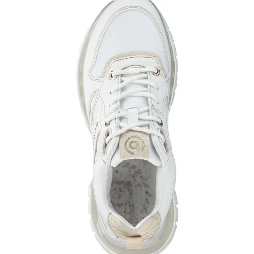 Bugatti A7D01, Sneakers Low, Damen, Weiss-Gold
