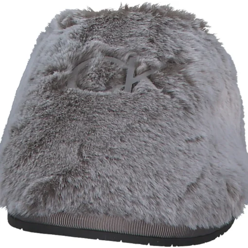 Calvin Klein HW0HW01227, Komfort-Pantoletten, Damen, Grau