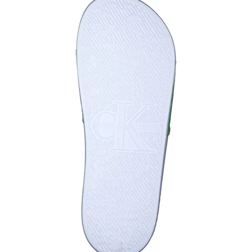 Calvin Klein YW0YW01403, Badeschuhe, Damen, WHITE/GREEN