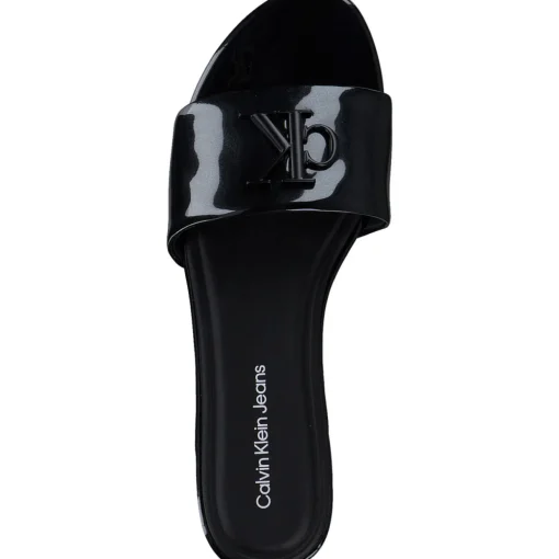 Calvin Klein YW0YW01348, Plateau-Pantoletten, Damen, black