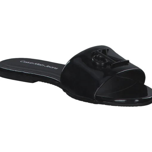 Calvin Klein YW0YW01348, Plateau-Pantoletten, Damen, black