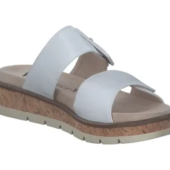 Caprice 27206, Plateau-Pantoletten, Damen, WHITE NAPPA