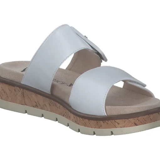 Caprice 27206, Plateau-Pantoletten, Damen, WHITE NAPPA
