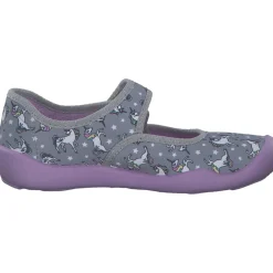 Fischer 642042-616, Hausschuhe & Pantoffeln, Kinder, grau/lila