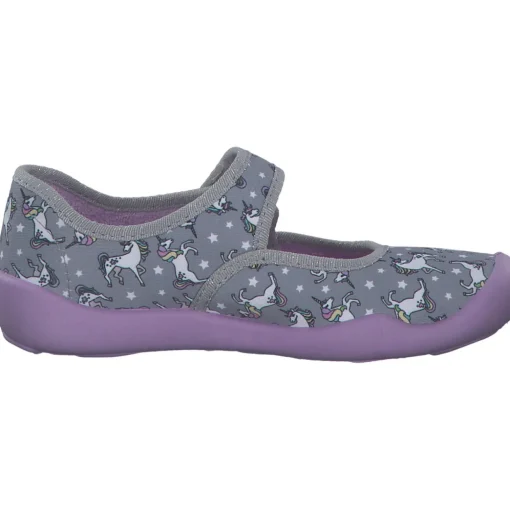Fischer 642042-616, Hausschuhe & Pantoffeln, Kinder, grau/lila