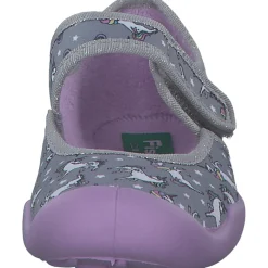 Fischer 642042-616, Hausschuhe & Pantoffeln, Kinder, grau/lila