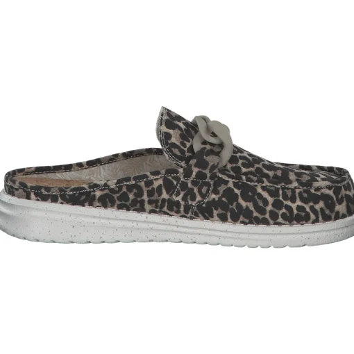 Fusion Ella, Plateau-Pantoletten, Damen, chain leo beige