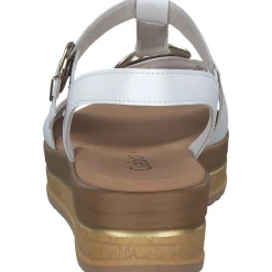 Gabor 44.562, Keilsandaletten, Damen, weiss (gold)