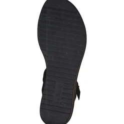 Gabor 44.562, Keilsandaletten, Damen, schwarz(altsilber)