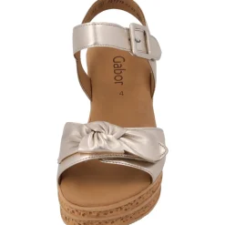 Gabor 44.653, Plateau-Sandaletten, Damen, puder (Kork/creme)