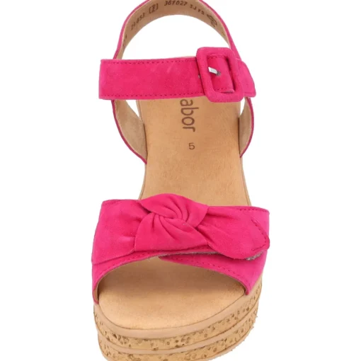 Gabor 24.653, Plateau-Sandaletten, Damen, pink