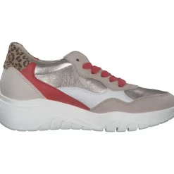 Gabor 63.451, Schnürschuhe, Damen, beige-flame-kombi