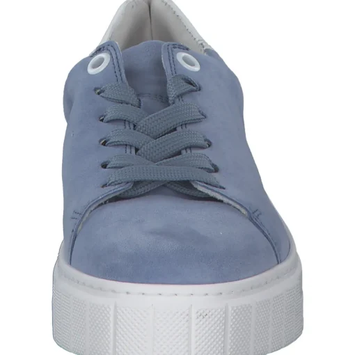 Gabor 46.410, Schnürschuhe, Damen, azur/weiss