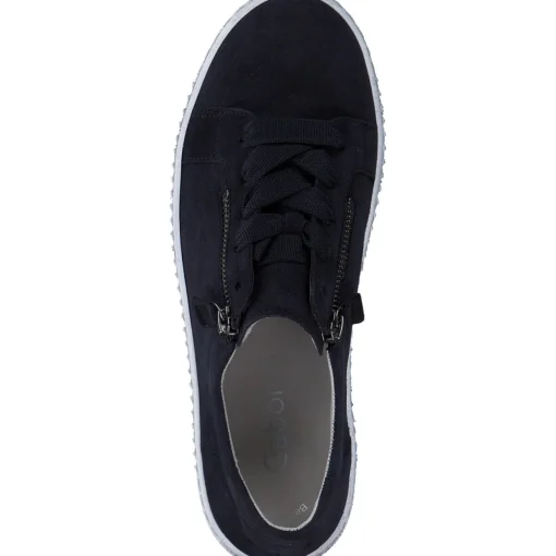Gabor 43.334, Schnürschuhe, Damen, Blau - Marineblau