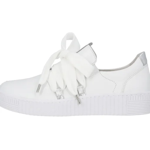 Gabor 63.333, Sneakers Low, Damen, Weiß (Weiss/Silber)