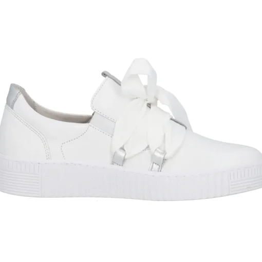 Gabor 63.333, Sneakers Low, Damen, Weiß (Weiss/Silber)