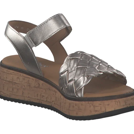 Gabor Comfort 62.829, Keilsandaletten, Damen, puder