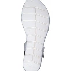 Gabor Comfort 42.700, Keilsandaletten, Damen, weiss (uni+gold)