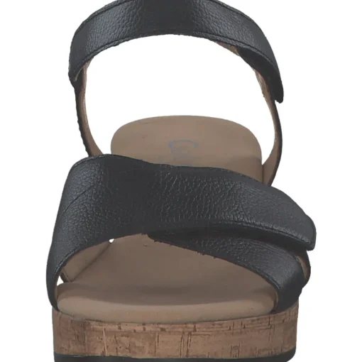 Gabor Comfort 62.072, Plateau-Sandaletten, Damen, schwarz (S.Kork)