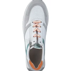 Gabor Comfort 46.428, Schnürschuhe, Damen, weiß/grey/mint/oran