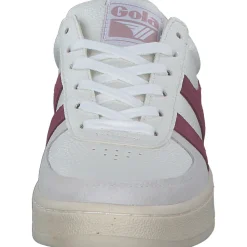Gola Grandslam Trident CLA415, Schnürschuhe, Damen, white/cerise/chalk pink