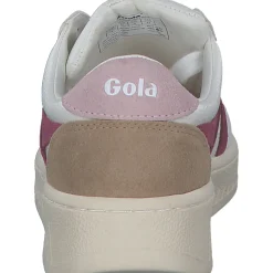 Gola Grandslam Trident CLA415, Schnürschuhe, Damen, white/cerise/chalk pink
