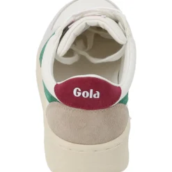Gola Grandslam Trident CLA415, Schnürschuhe, Damen, white/emerald/cerise