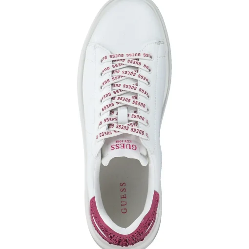 Guess FLTELB-LEA12, Schnürschuhe, Damen, white / pink
