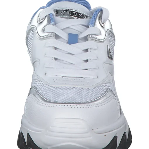 Guess FLTNOW-ELE12, Schnürschuhe, Damen, white / blue
