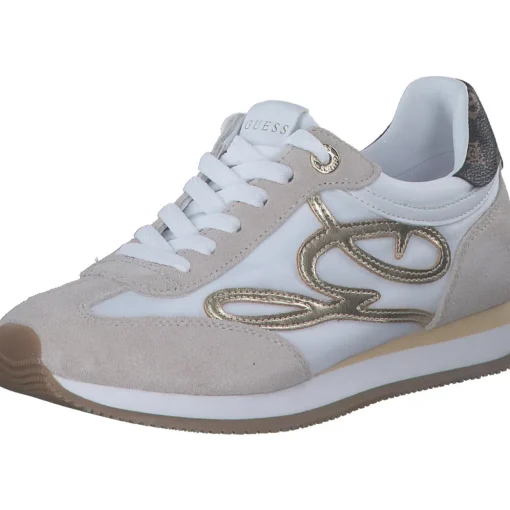 Guess Skroll FLPSKR, Schnürschuhe, Damen, White