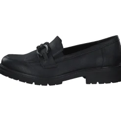 Jana Shoes 24763, Mokassins, Damen, Schwarz