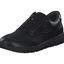Jana Shoes 23765, Schnürschuhe, Damen, BLACK UNI