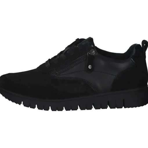 Jana Shoes 83705, Schnürschuhe, Damen, Schwarz