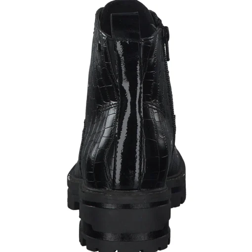 Jana Shoes 26209, Schnürstiefel, Damen, Schwarz
