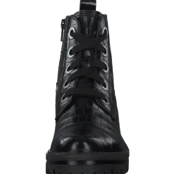Jana Shoes 26209, Schnürstiefel, Damen, Schwarz