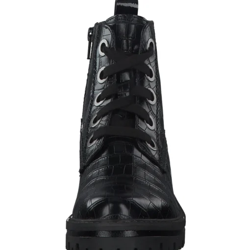 Jana Shoes 26209, Schnürstiefel, Damen, Schwarz