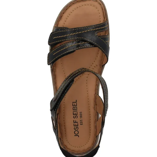 Josef Seibel 7676288, Keilsandaletten, Damen, Schwarz