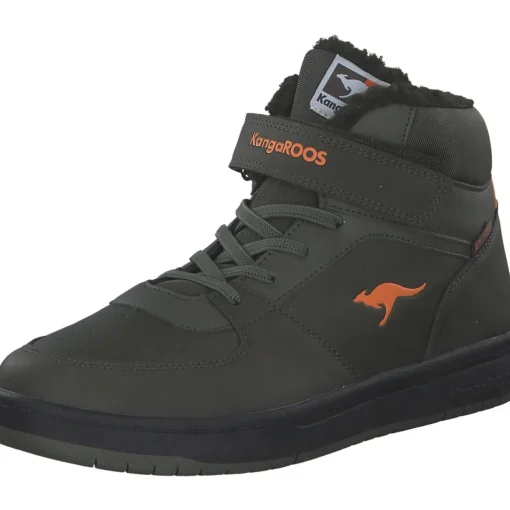KangaROOS 10179-8090 K-CP Bound Mid EV, Winterstiefel, Kinder, military green/flame