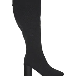 La Strada 2223635-4500 OVERKNEE BOOT, Stiefel, Damen, BLACK /SILVER KNITTED