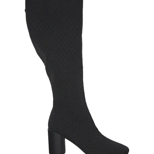 La Strada 2223635-4500 OVERKNEE BOOT, Stiefel, Damen, BLACK /SILVER KNITTED
