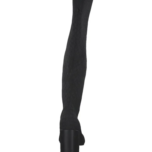 La Strada 2223635-4500 OVERKNEE BOOT, Stiefel, Damen, BLACK /SILVER KNITTED