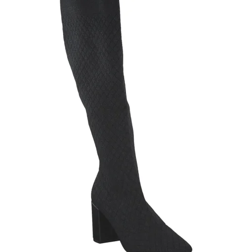 La Strada 2223635-4500 OVERKNEE BOOT, Stiefel, Damen, BLACK /SILVER KNITTED
