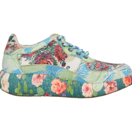Laura Vita Nikito 02, Schnürschuhe, Damen, Mehrfarbig/Blau